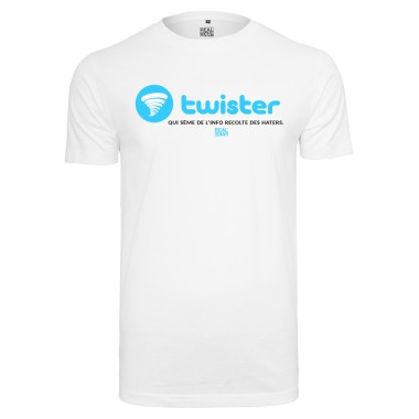 Tee Shirt Twister Blanc By Chef Hacene