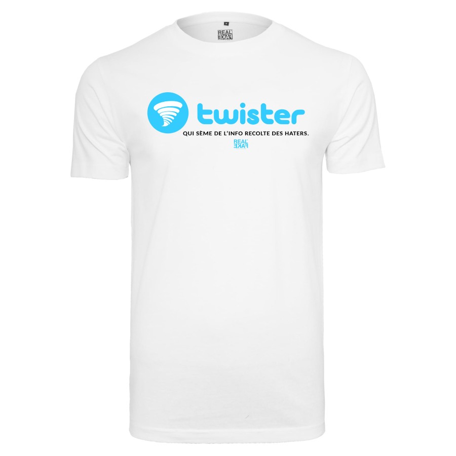 Tee Shirt Twister Blanc By Chef Hacene