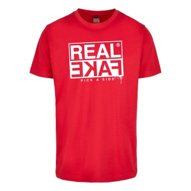 Tee Shirt Real Fake Rouge