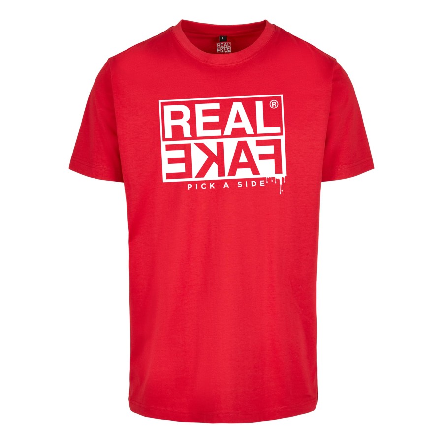 Tee Shirt Real Fake Rouge